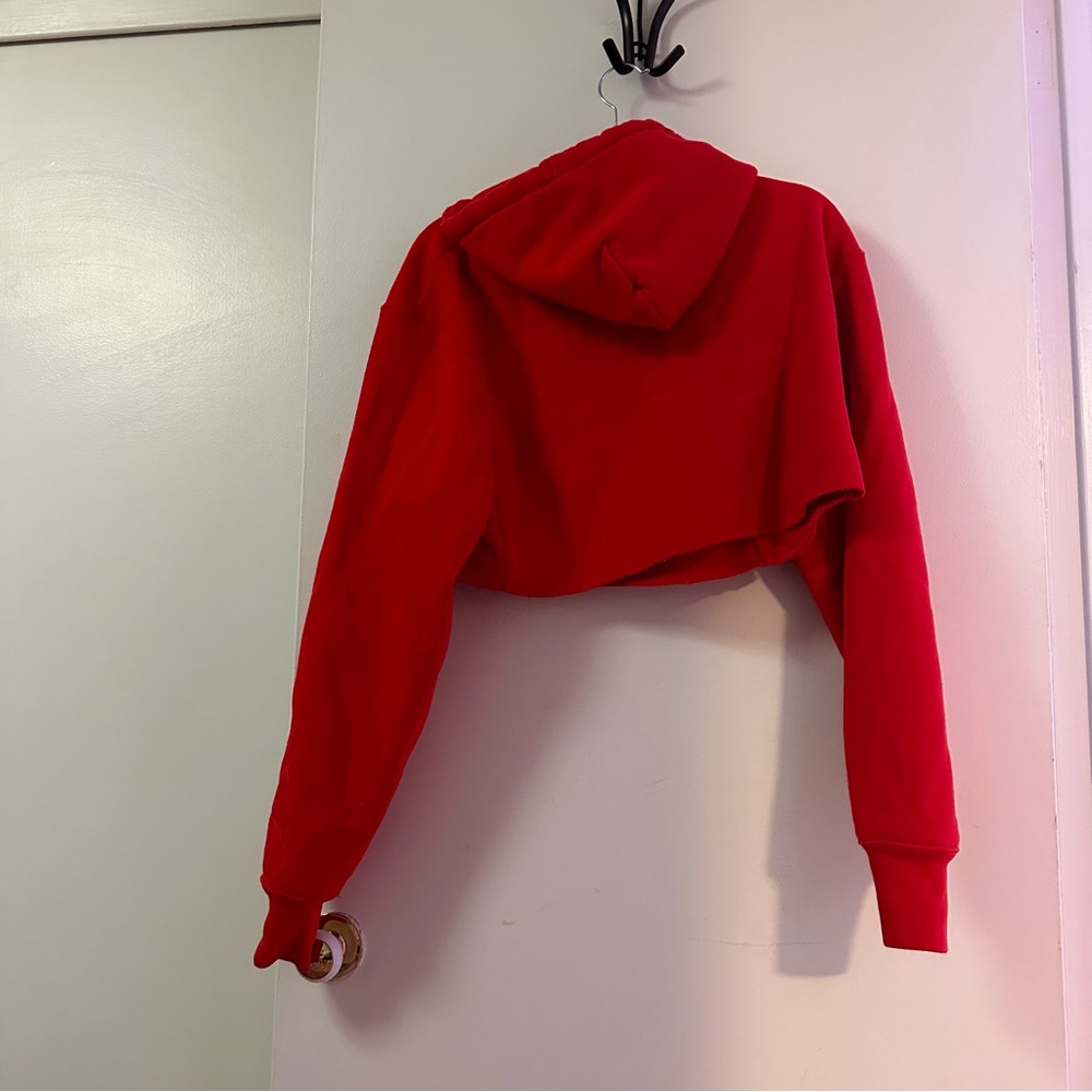 Champion red crop top hoodie - Picture 5 of 5